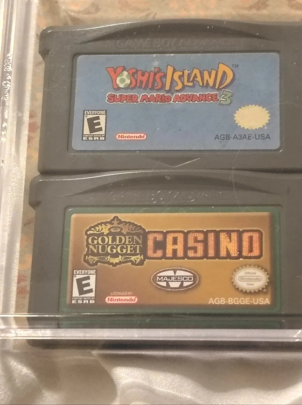 2 Nintendo Game Boy Advance Games:Yoshi Island SuperMario Adv.3 & Golden Nugget